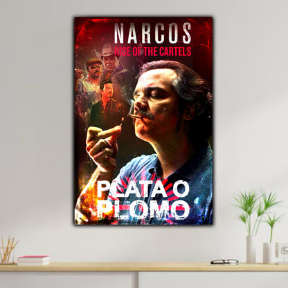 Décoration tableau pop art Narcos pablo escobar