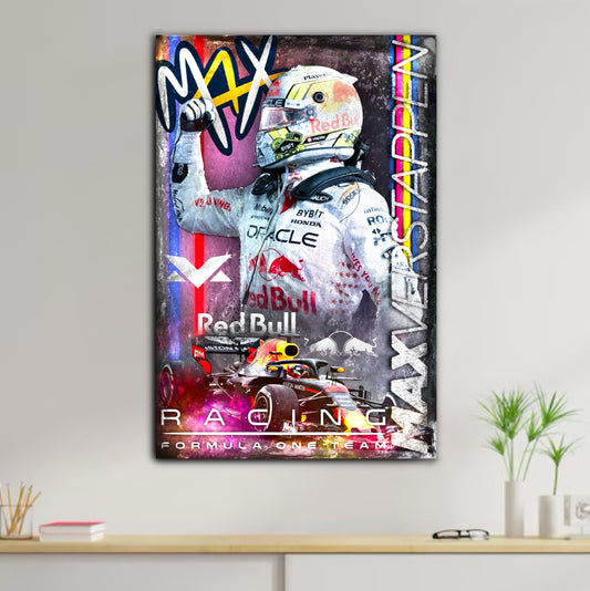 Décoration tableau pop art Max Verstappen