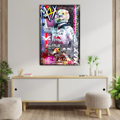 Décoration tableau pop art Max Verstappen
