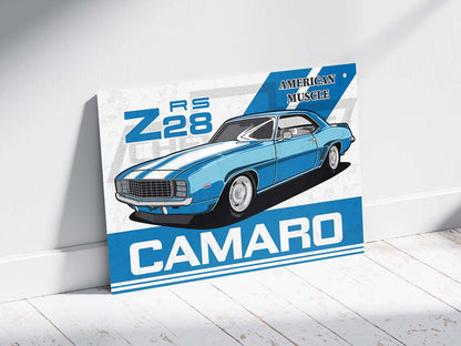 Plaque déco Chevrolet Camaro Z28 rs