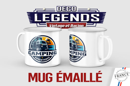 Mug émaillé Camping Van