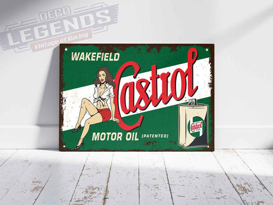 Plaque déco Castrol