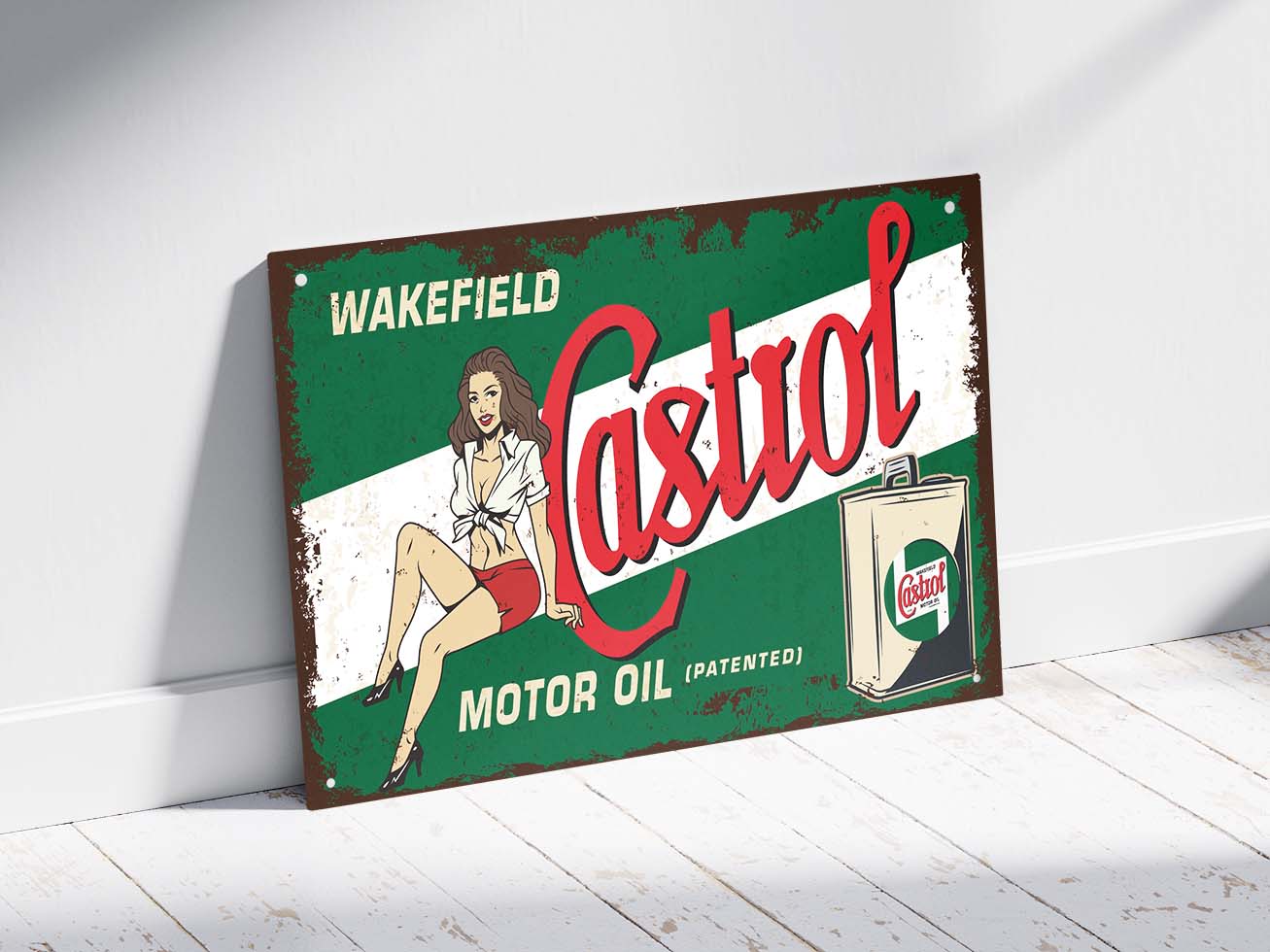 Plaque déco Castrol