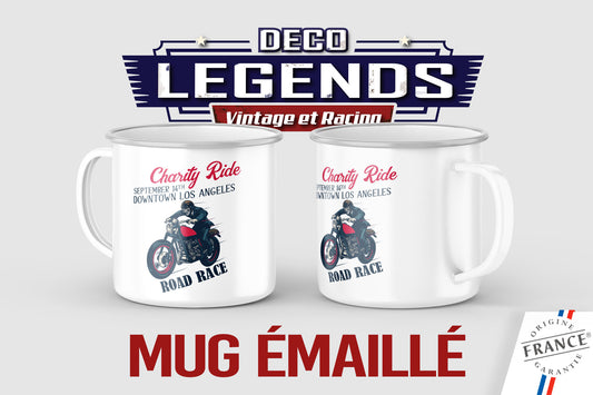 Mug émaillé Charity Ride moto