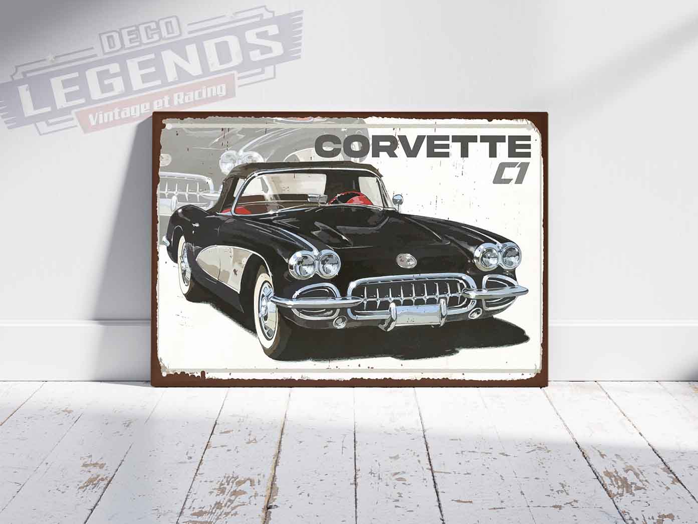 Plaque déco Corvette C1