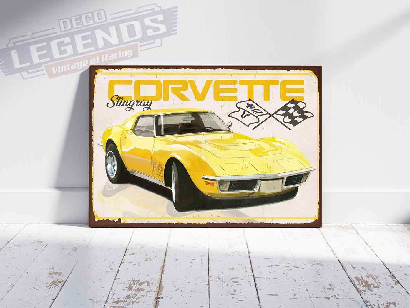 Plaque déco Corvette C3