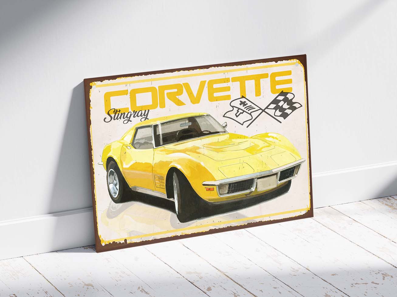 Plaque déco Corvette C3