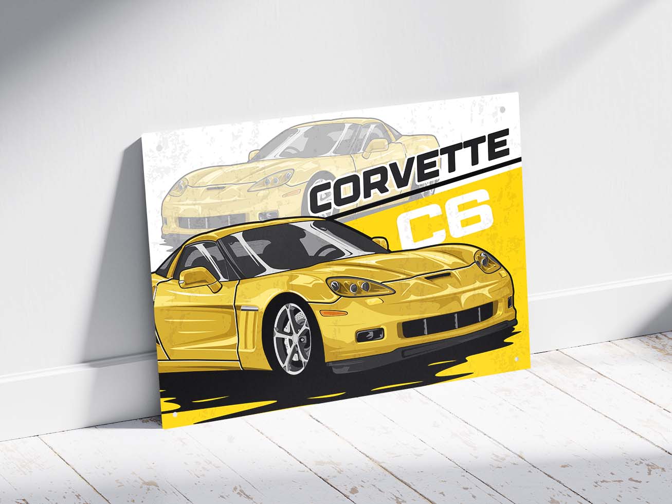 Plaque déco Corvette C6