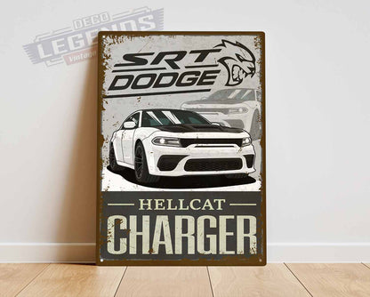 Plaque déco Dodge charger