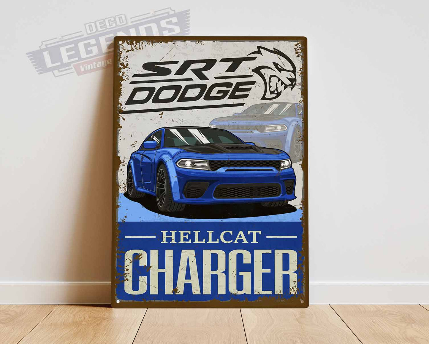 Plaque déco Dodge charger