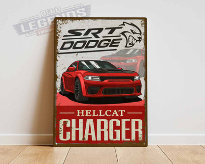 Plaque déco Dodge charger