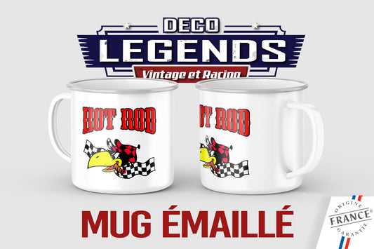 Mug émaillé Hot Rod