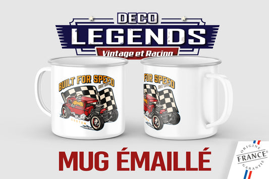 Mug émaillé Hot Rod Speed