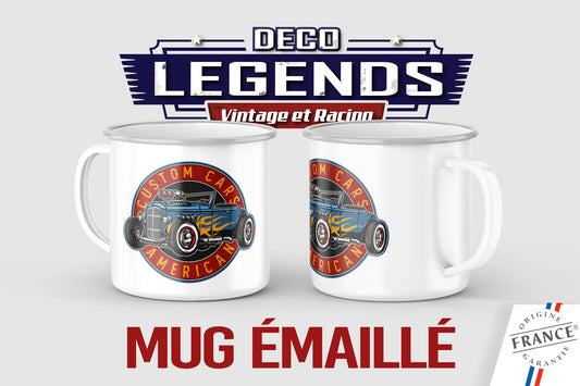 Mug émaillé Hot Rod Us