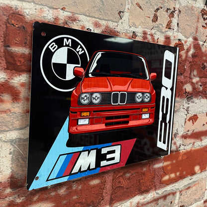 Plaque métal bmw e30