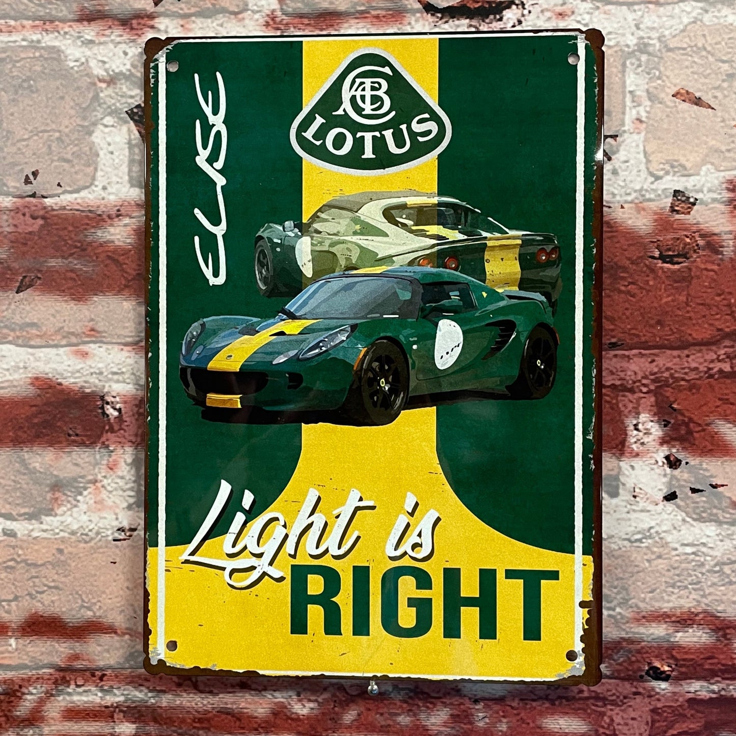 Plaque métal lotus elise