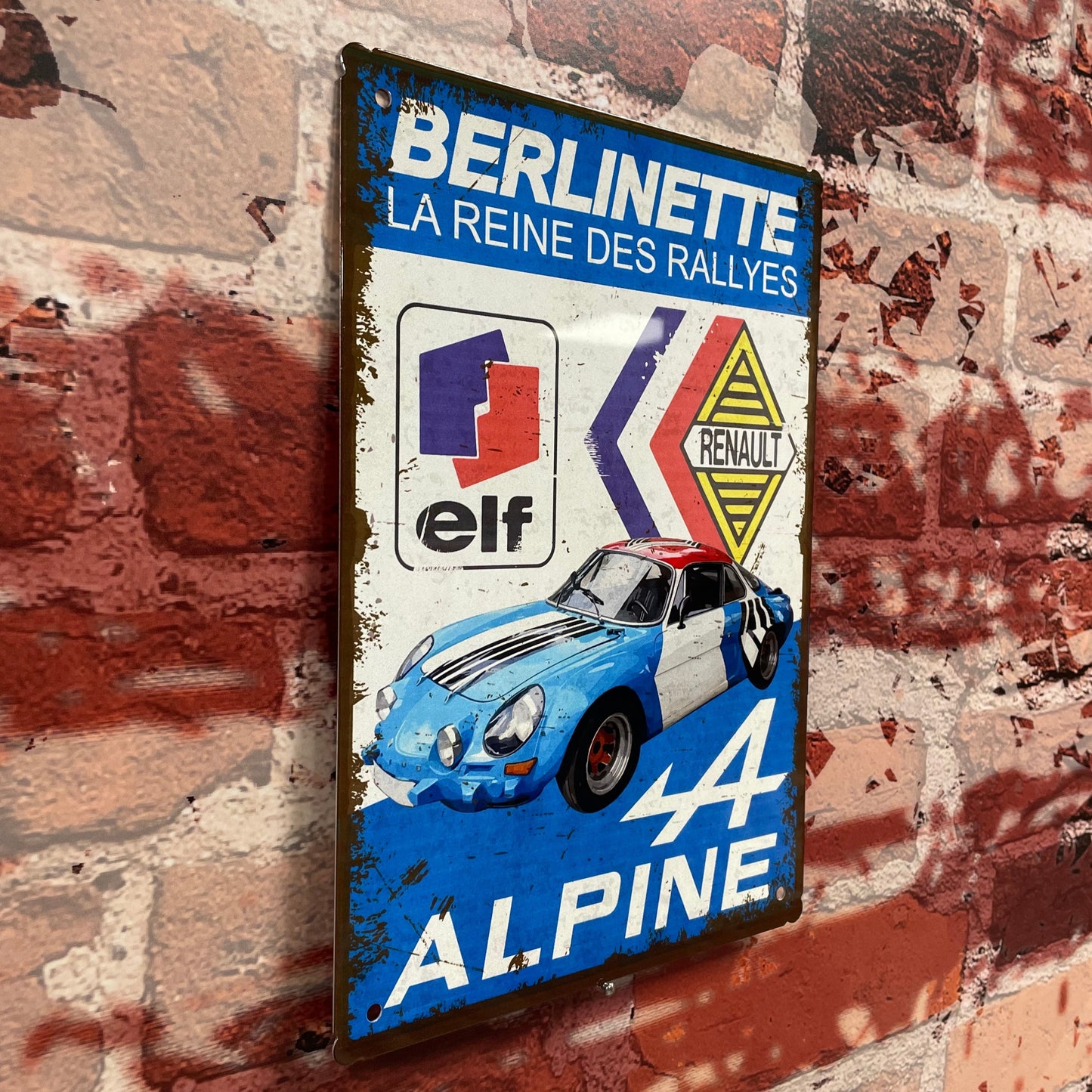 Plaque métal Alpine A110