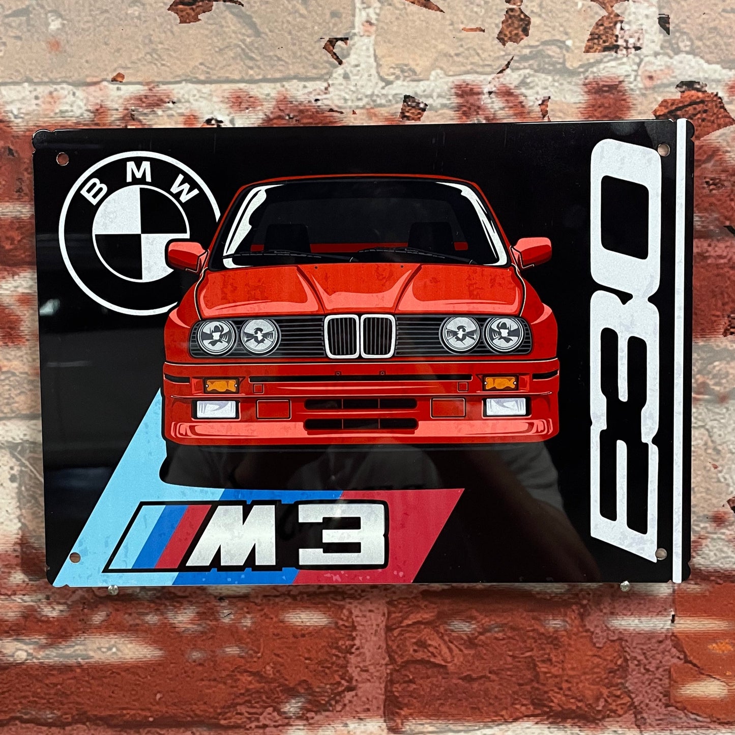 Plaque métal bmw e30