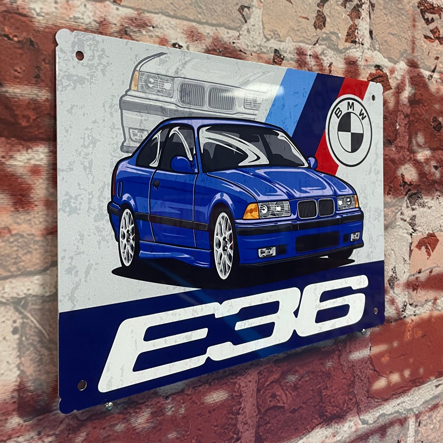 Plaque métal bmw e36