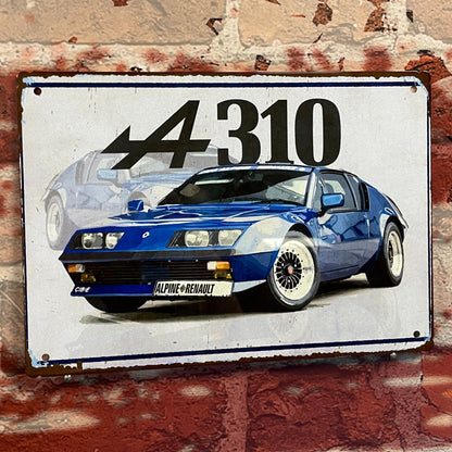 Plaque métal alpine A310