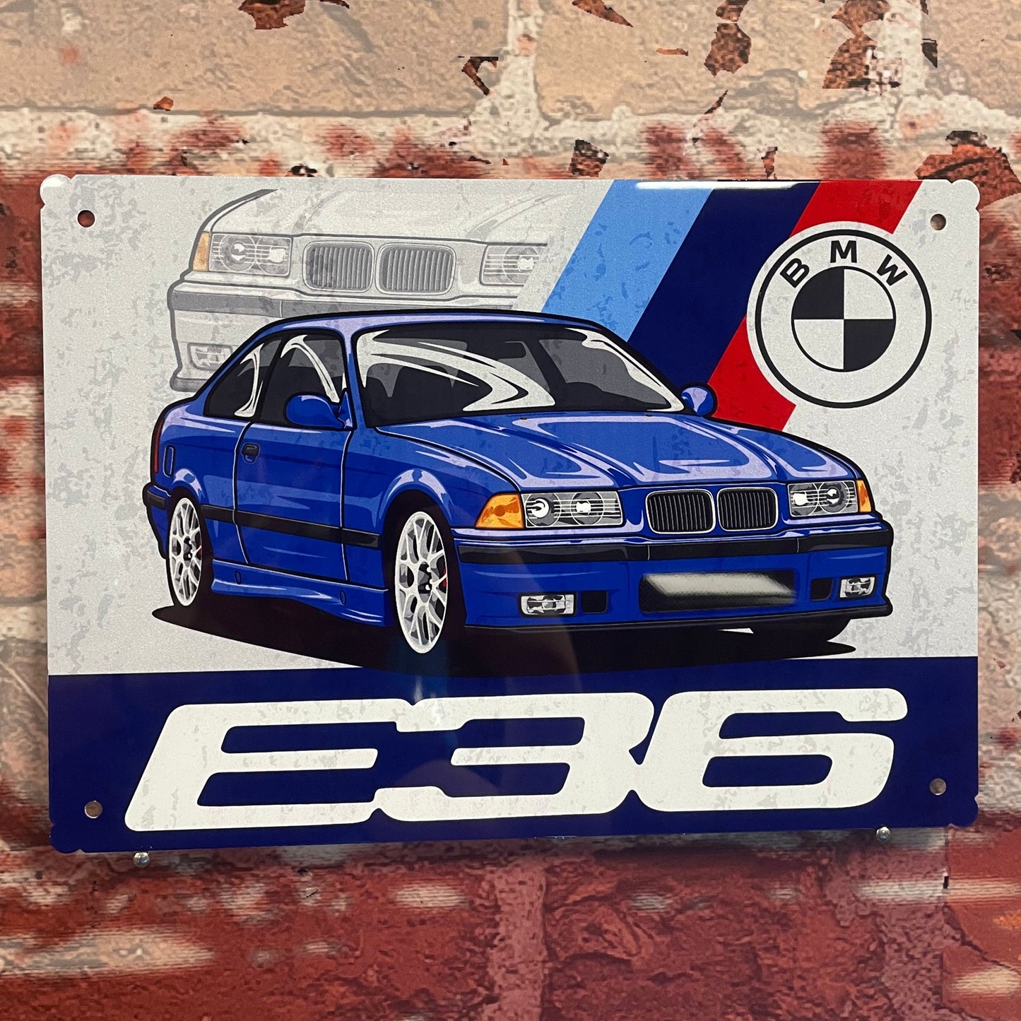 Plaque métal bmw e36