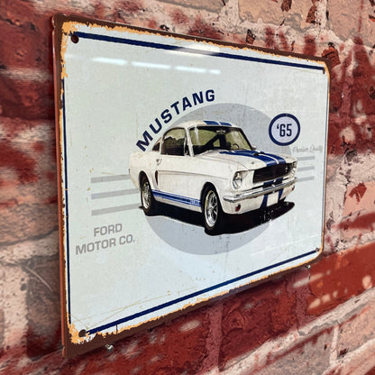 Plaque métal ford mustang 1965