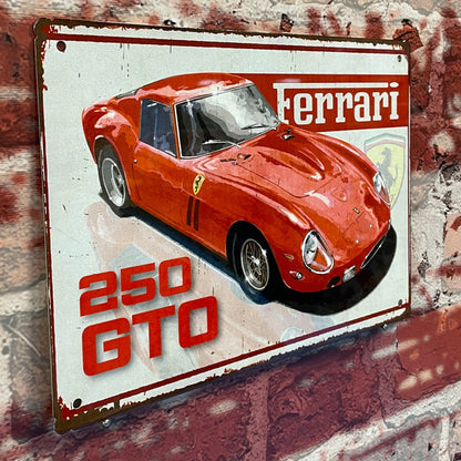 Plaque métal Ferrari 250 gto