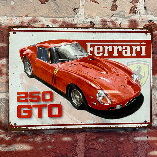 Plaque métal Ferrari 250 gto