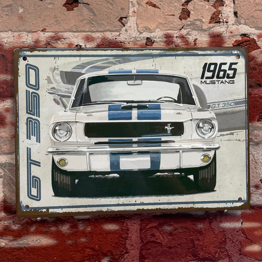 Plaque métal Ford mustang 1965