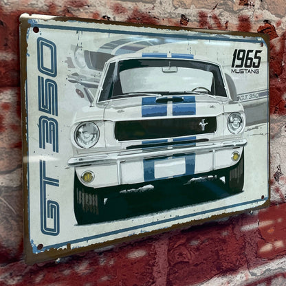 Plaque métal Ford mustang 1965