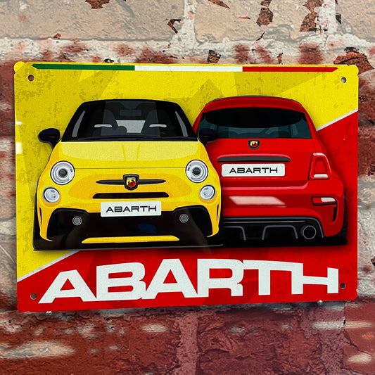 Plaque métal abarth