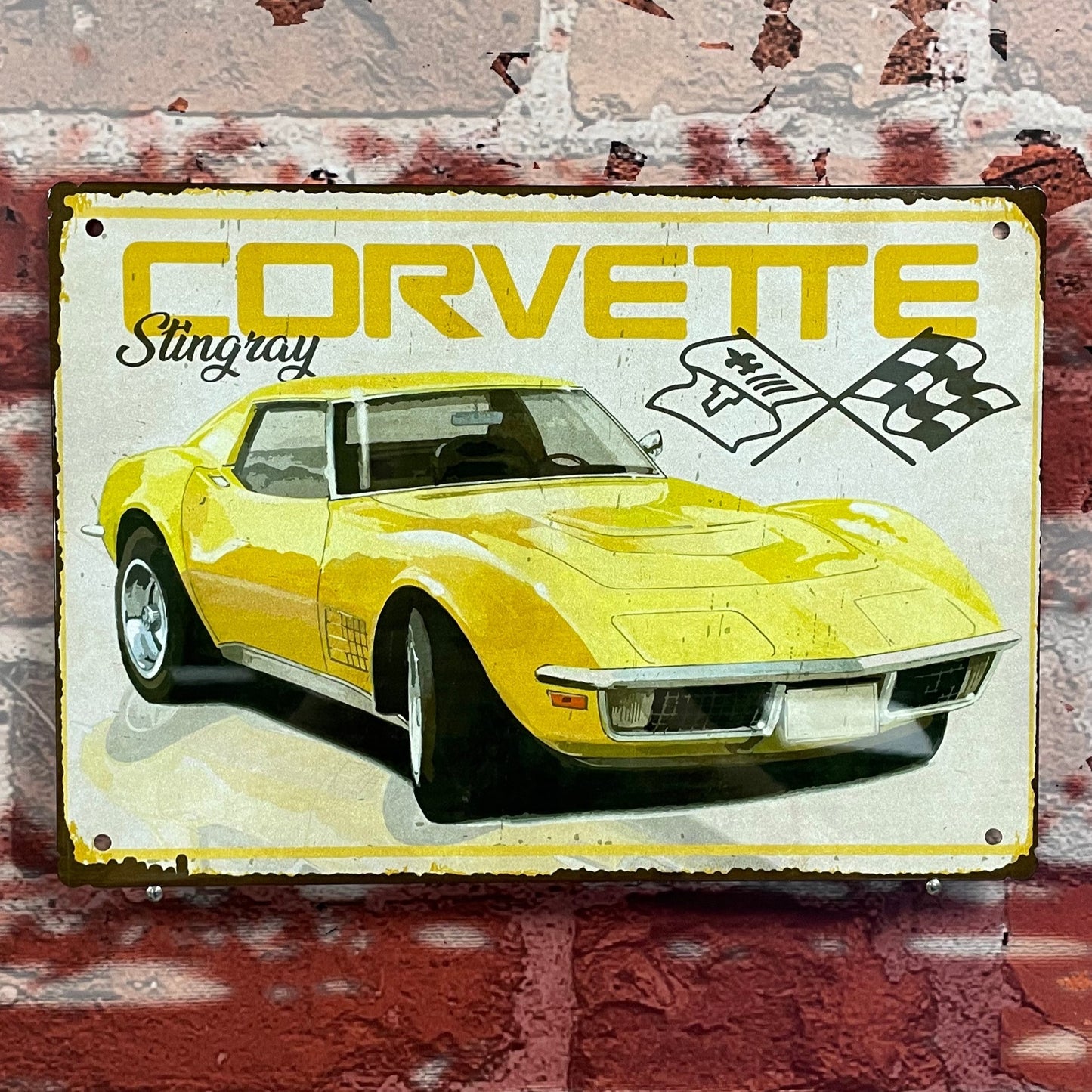 Plaque métal Corvette C3