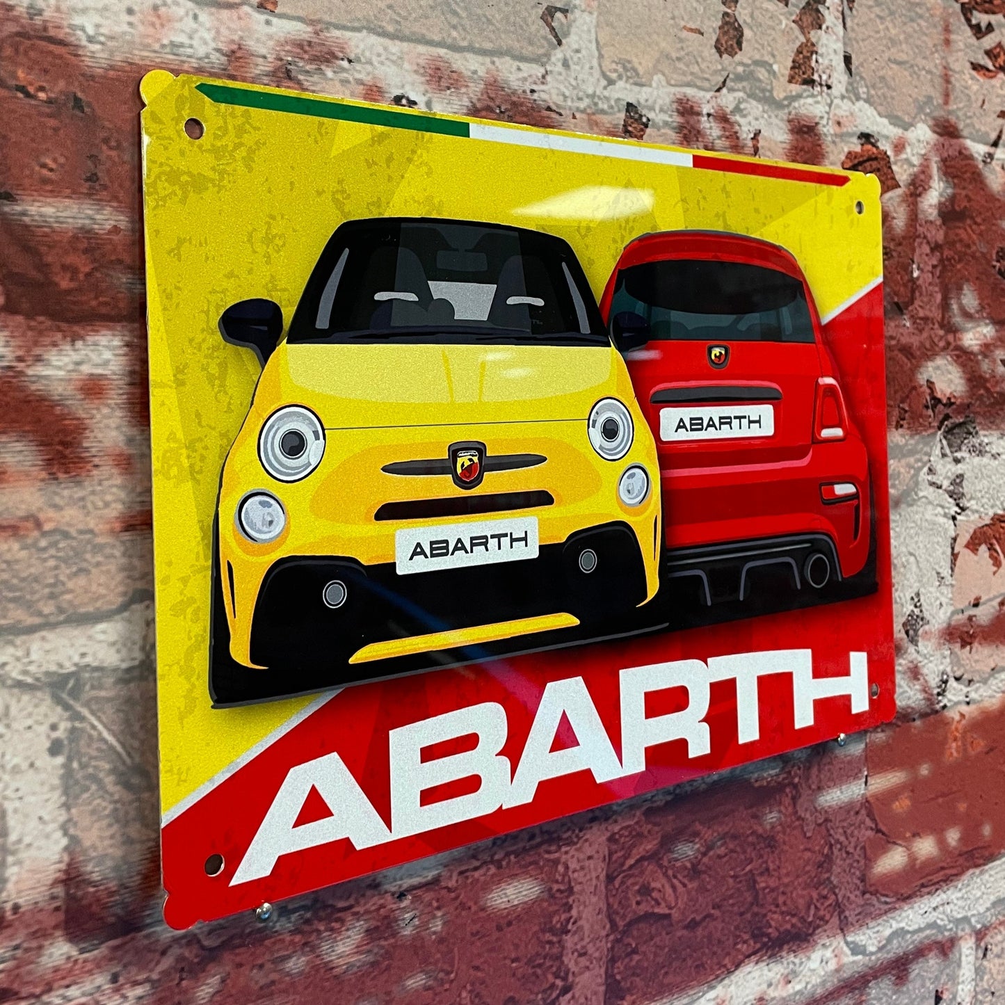 Plaque métal abarth