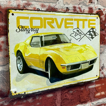 Plaque métal Corvette C3