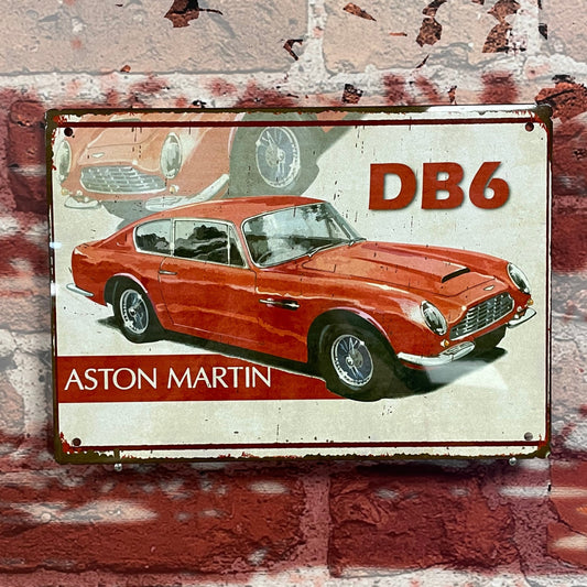 Plaque métal aston martin db6