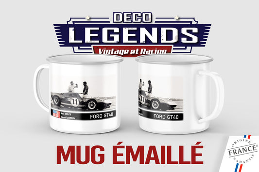 Mug émaillé Ken Miles Caroll shelby gt40