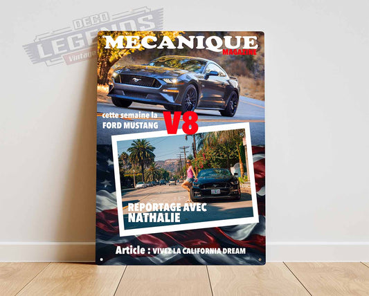 Couverture de magazine mécanique voiture personnalisée