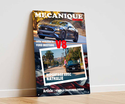 Couverture de magazine mécanique voiture personnalisée