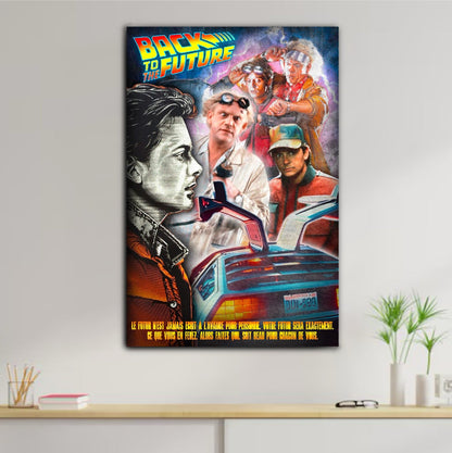 Décoration tableau pop art retour vers le futur