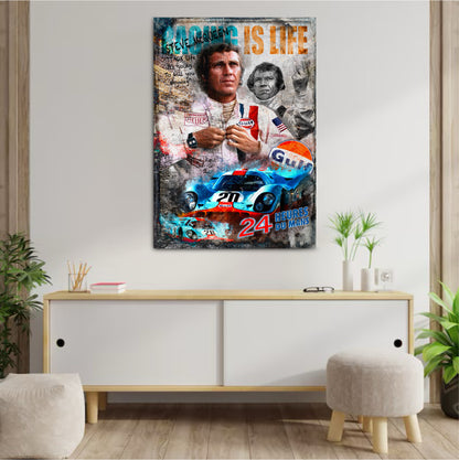 Décoration tableau pop art Steve Mcqueen