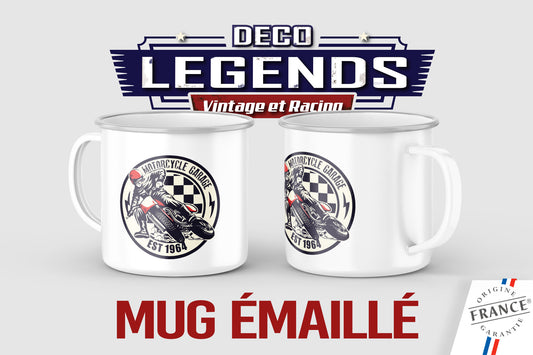 Mug émaillé Motorcycle