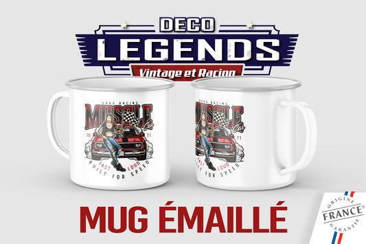 Mug émaillé Muscle car