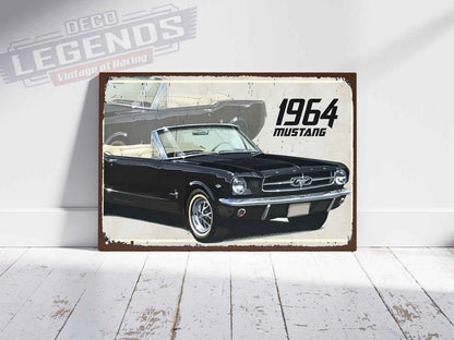 Plaque déco mustang 1964