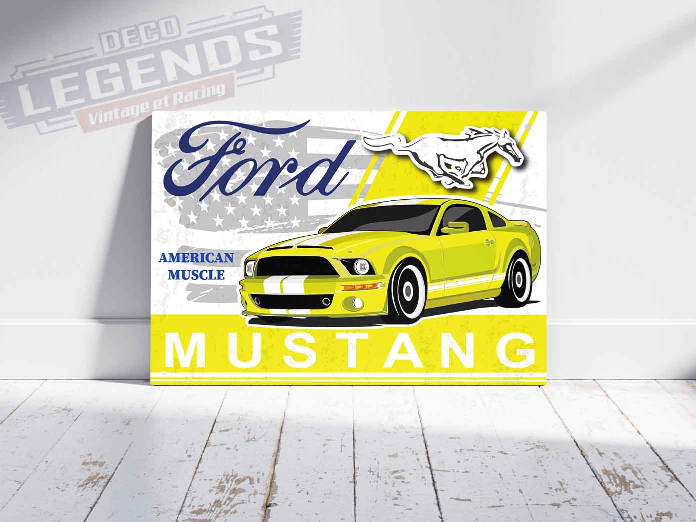 Plaque déco Ford mustang 2005