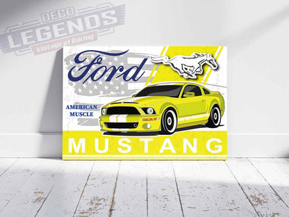 Plaque déco Ford mustang 2005