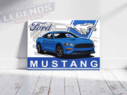 Plaque déco mustang 2015-2023