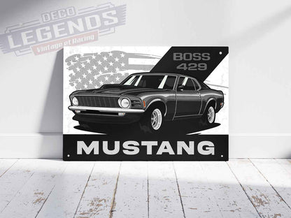 Plaque déco mustang boss 429