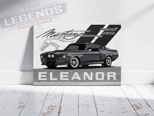 Plaque déco mustang eleanor