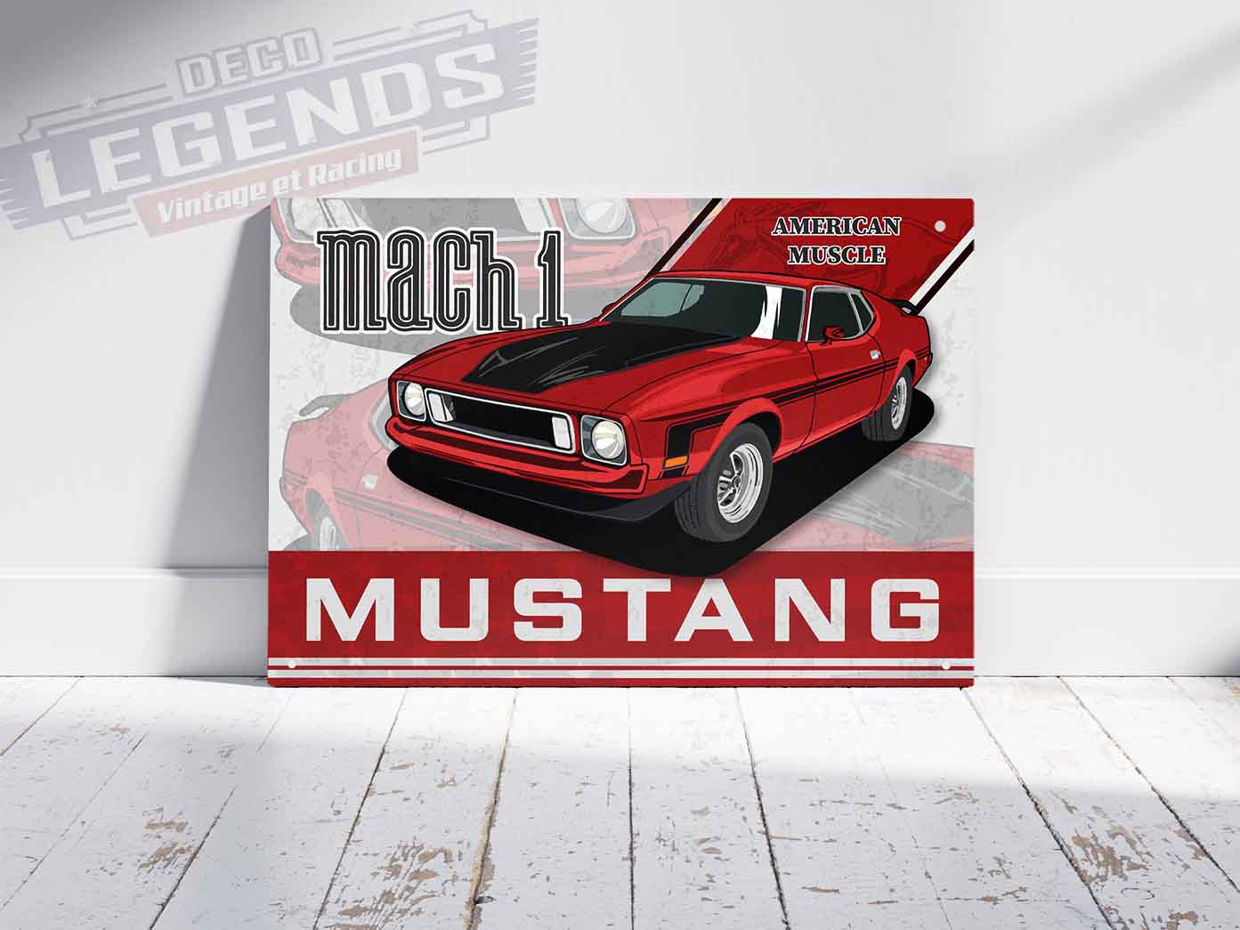 Plaque déco mustang mach one