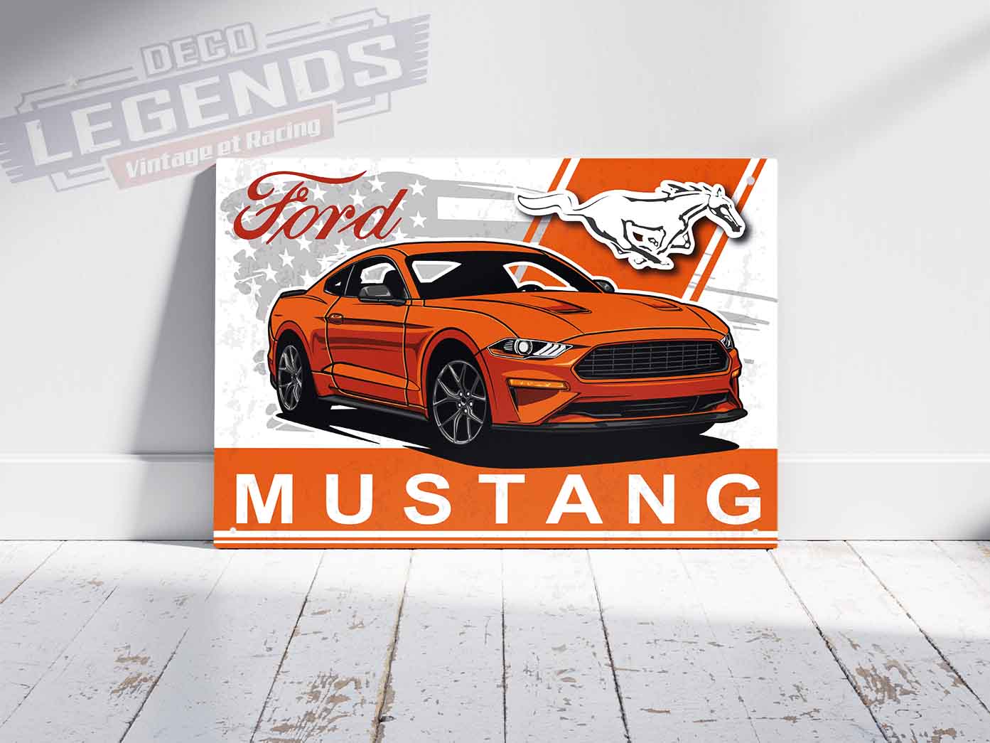 Plaque déco mustang 2015-2023